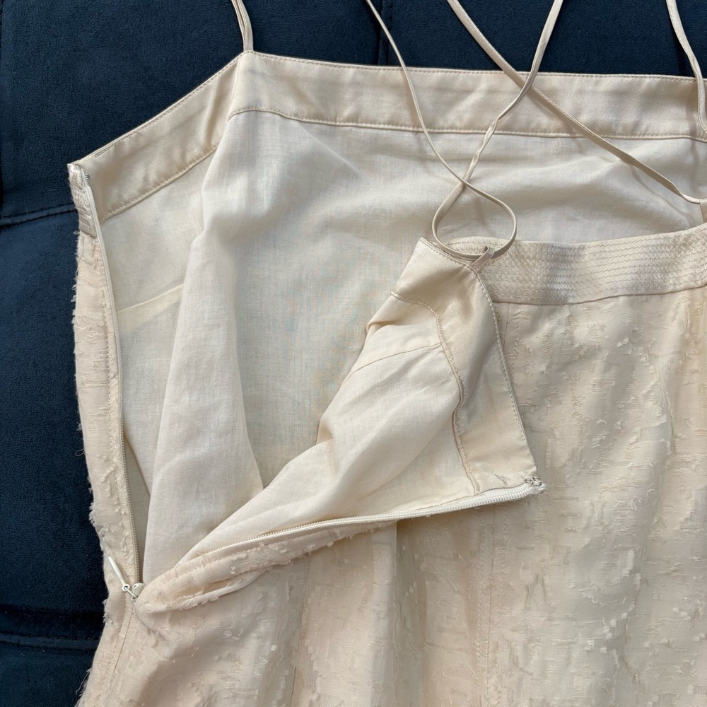 Elizabeth and James Cream Mini Dress - Picture 9 of 13